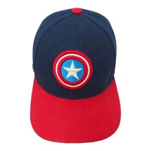 Marvel Captain America Embroidered Shield Logo Snapback Cap Baseball Hat Avenger